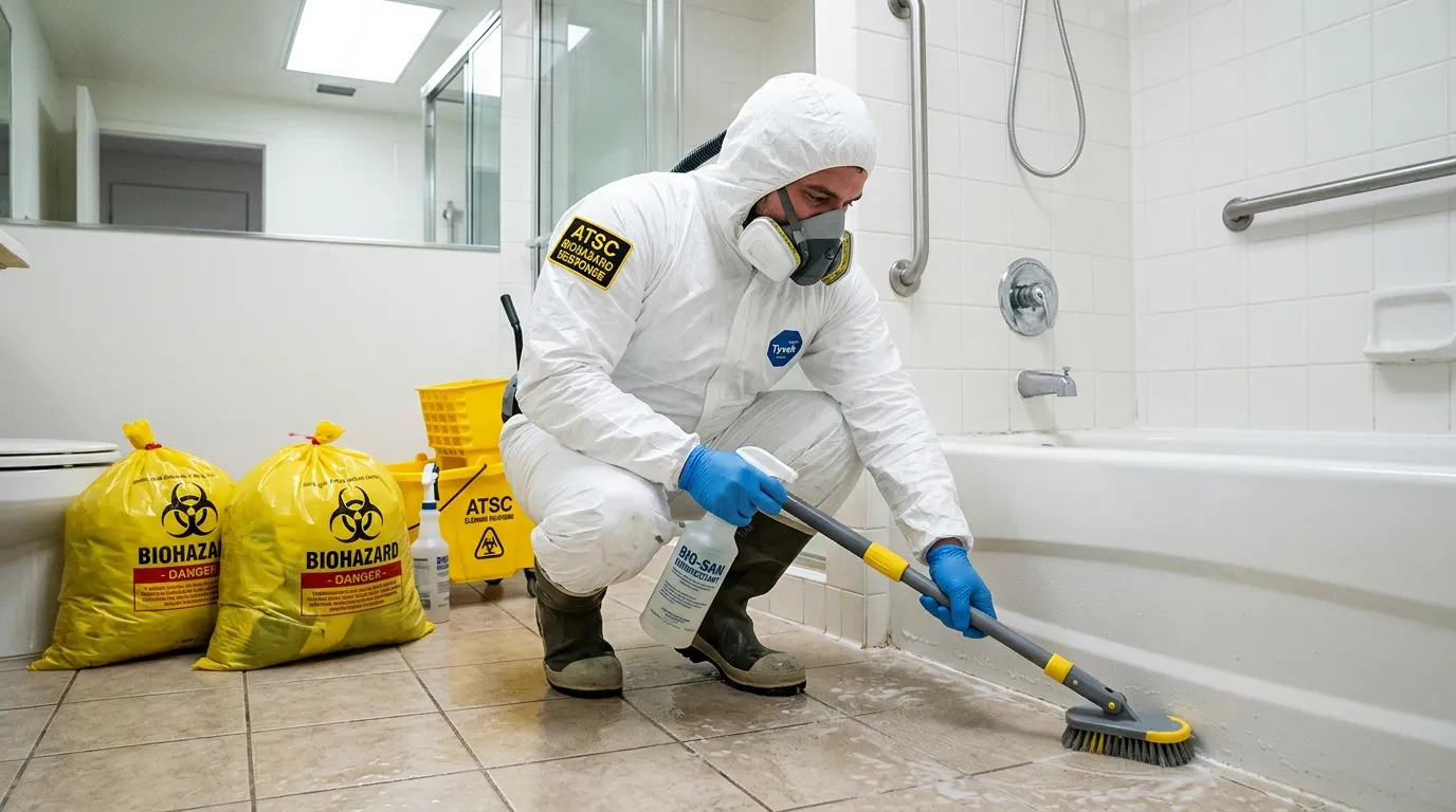 Decontamination equipment deployed for Blood Cleanup in Potomac Mills